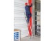 Ladder met rechte voet + balk 1x16 sporten | Euroline 